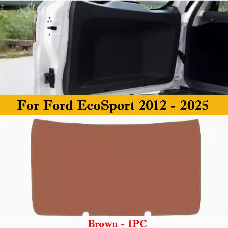 Car Trunk Door Leather Anti Kick Pad Tailgate Protective Mat Interior Cargo Liner For Ford Kuga 2019-2026 EcoSport 2012-2026