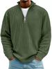 2025 Autumn Men's Corduroy Stand-up Collar Zipper Polo Shirt