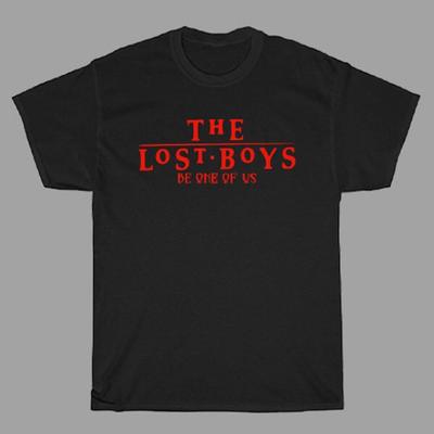 The Lost Boys Inspirerad Skräck Grundläggande Logotyp Gåva till Familjen T-shirt Unisex T-shirt