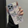 Butterfly & Heart Diamond Shell Phone Case for iPhone 17 Pro Max/15/12