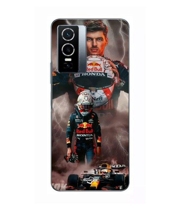 Coque Pour Vivo Y76 5G verstappen éclair Formule 1 Casque F1 Maniacase