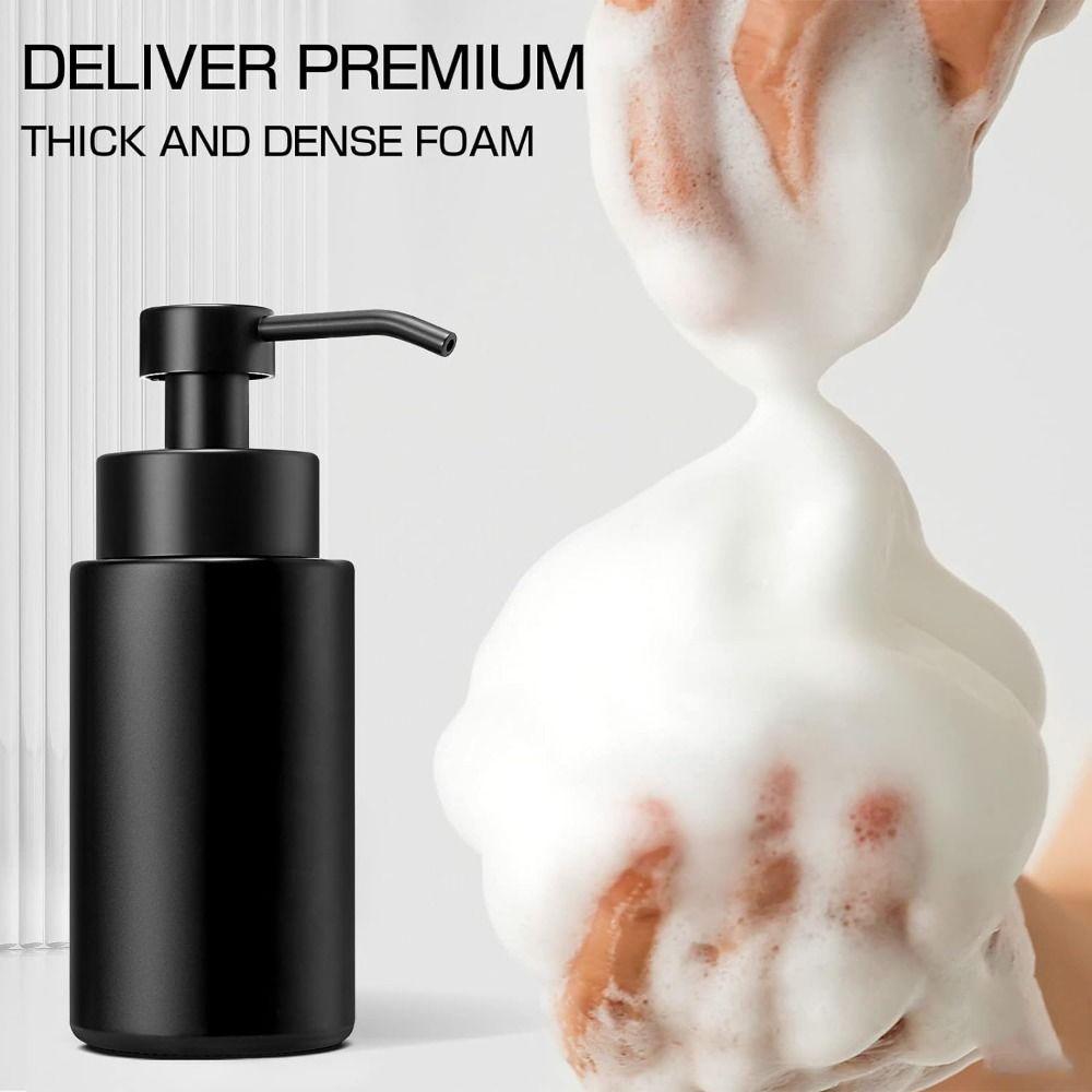 Refillable Hand Soap Dispenser 304 Stainless Steel Pump Foam Lotion Bottle  Bathroom Decor