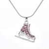Lucktune Alloy Roller Skates Pendant Necklace for Women Ice Skating Shoes Crystal Zircon Choker Necklace Jewelry Winter Gift New
