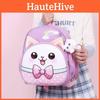 Little Car Rabbit Cartoon Backpack With Plush Pendant Oxford Cloth Bag School