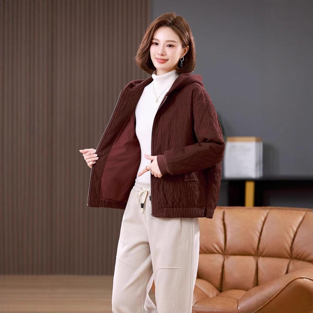 Women's Cotton-Padded Coat: 2024 Autumn/Winter Loose Fit, Plus Size, Short, Thickened, Warm Outerwear.