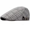 HT4642 Mens Berets Vintage Artist Painter Beret Hat Women Spring Summer Autumn Ivy Flat Cap Male Female Classic Plaid Beret Cap