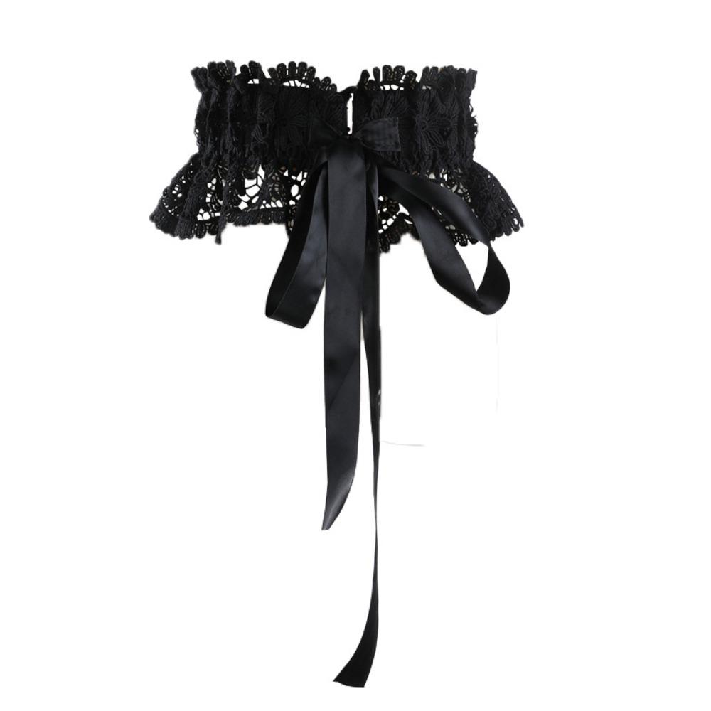 Hollow Corset Belt Elastic Wide Waist Corset Luxury Lace Cummerbunds  Girl