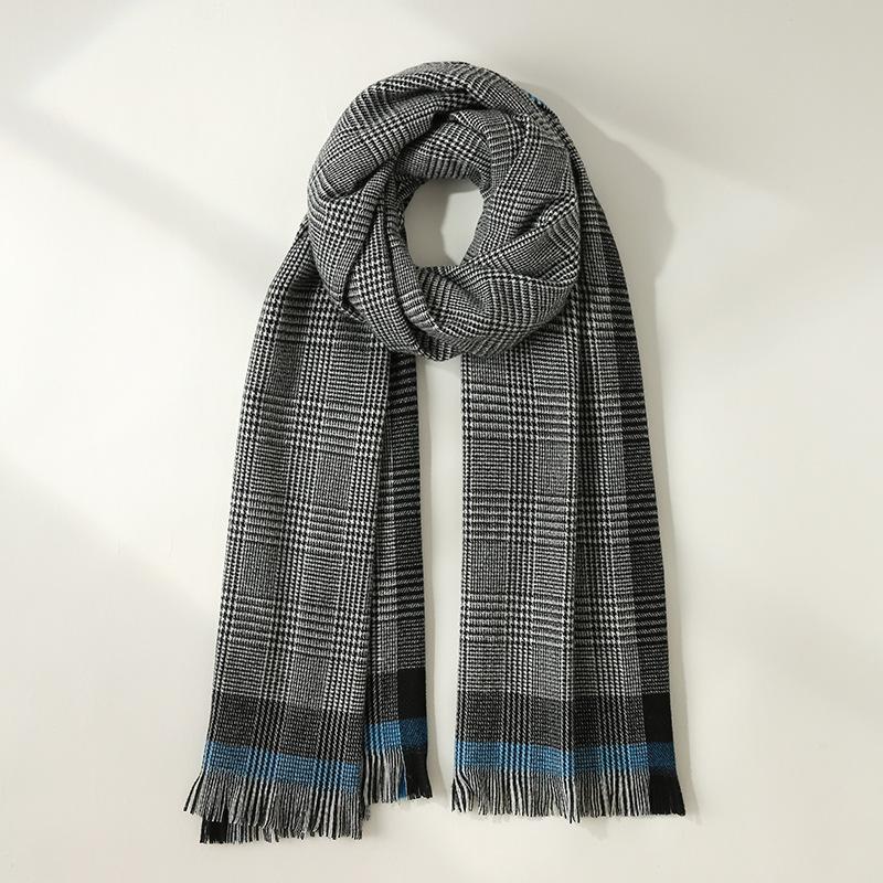 New Imitation Cashmere Scarf Japanese and Korean Sweet Mid-length Scarf for Women Autumn and Winter Tassel Scarf Shawl for Women