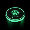 7 Color LED Car Cup Holder Light Luminous Coaster Water Cup Pad for Volkswagen VW Golf 6 7 MK4 TSI TDI Magotan B5 B6 B7 Touareg