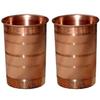 Nirmal Ganga Luxury Copper Drinking Glass 250ML (Pack of 2) | Pure Copper Water Tumbler | Premium Metal Drinkware