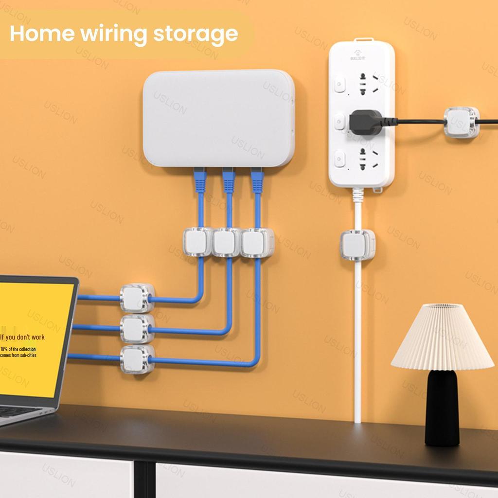 Magnetic Cable Organizer: Nail-Free Self-Adhesive Clip and Tie Holder