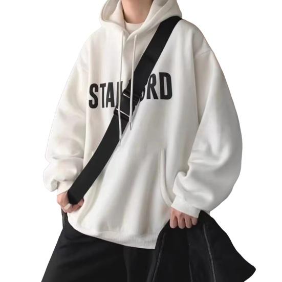 

Мужская толстовка с капюшоном на осень-зиму, однотонная, большого размера, с принтом букв, с завязками, длинными рукавами, большим карманом, с капюшоном, свободная повседневная одежда, повседневный спортивный топ XXXL