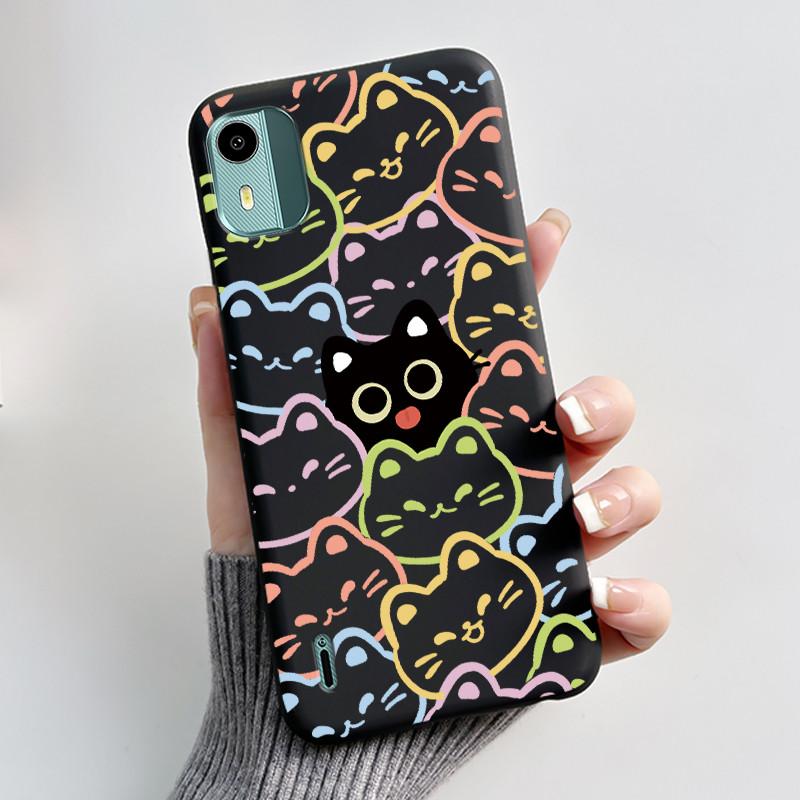 Soft TPU Case For Nokia C12 Cute Love Rabbit Funny Shockproof Silicone Phone Case For Nokia C12 Plus Pro Back Cover C 12 Fundas