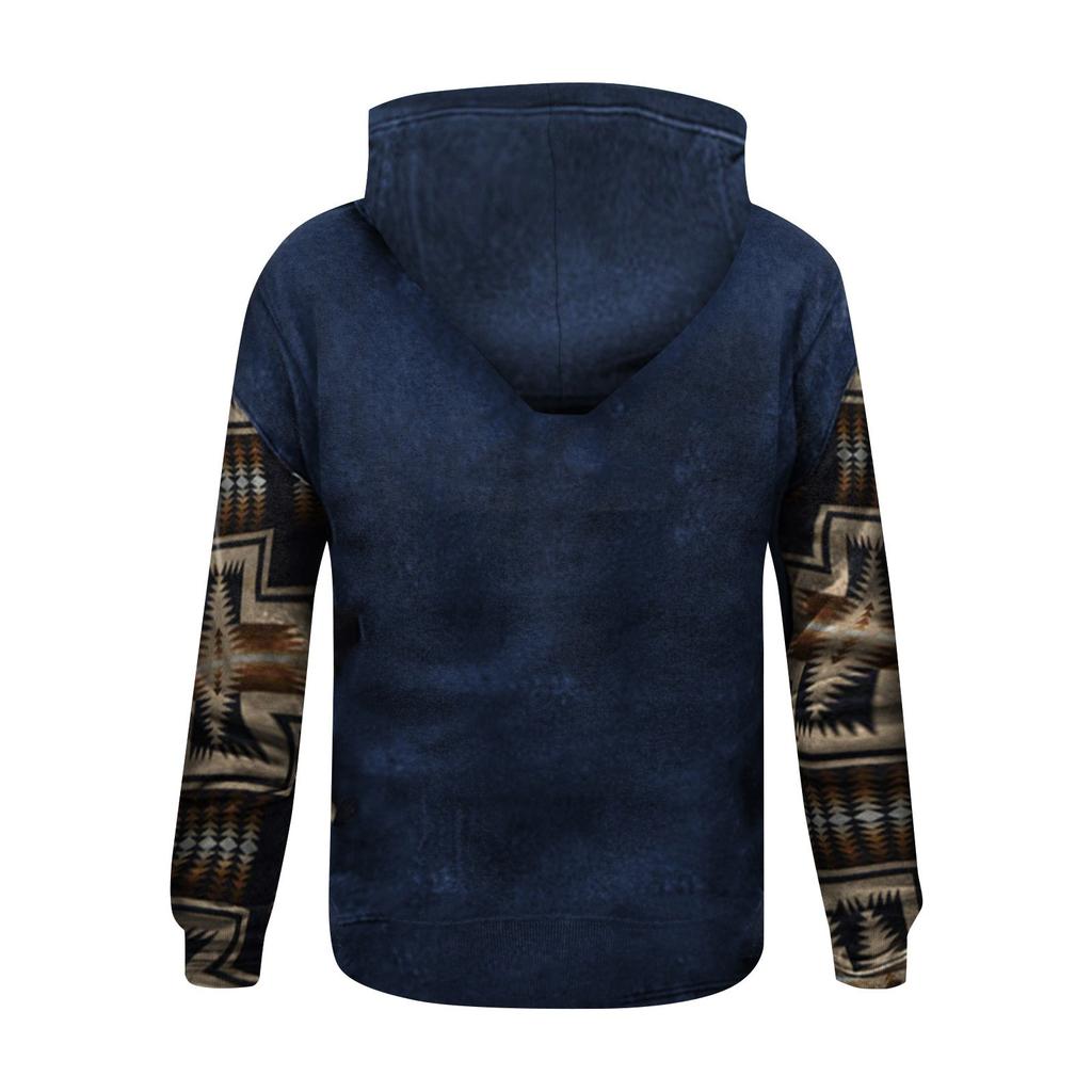 Fashion Print Loose Men's And Women's Long Sleeve Hooded Sweater