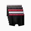 Low Rise Anti-Clip Boxer Briefs 5-Pack Men Underwear Space-Black NP2676O