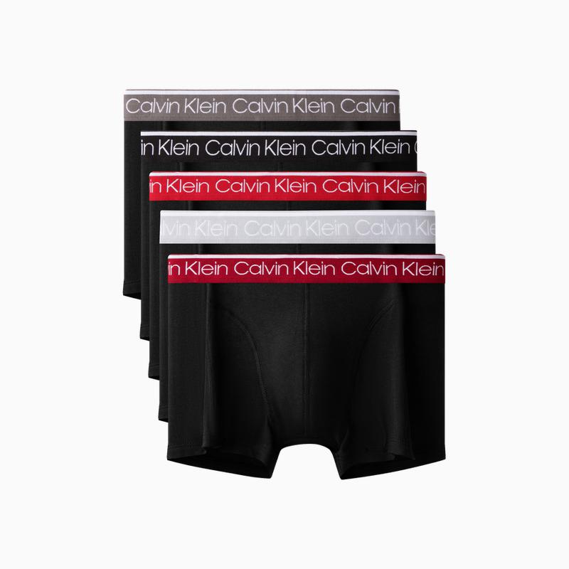 

Calvin Klein Low Rise Anti-Clip Boxer Briefs 5-Pack Men Underwear Space-Black NP2676O M