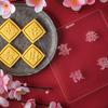 Festive Cookie Cutters Biscuit Molds Square Baking Cutters New Year Plastic Cookie Embossing Molds for Kitchen Baking