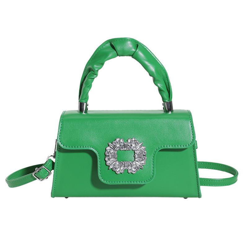 Chic Medium Pu Shoulder Bag Candy Colors Trendy Street Style Handbag