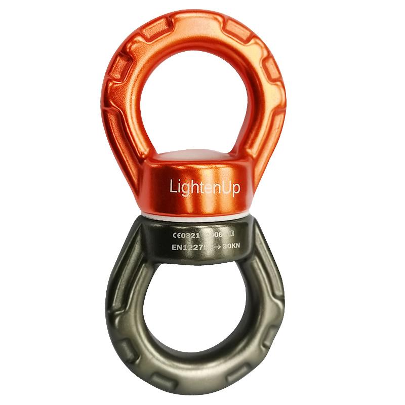 Lighten Up Outdoor Safety Rope Swivel Connector Universal Ring Gimbal Ring Rotary Connector Rotational Hammock for Aerial