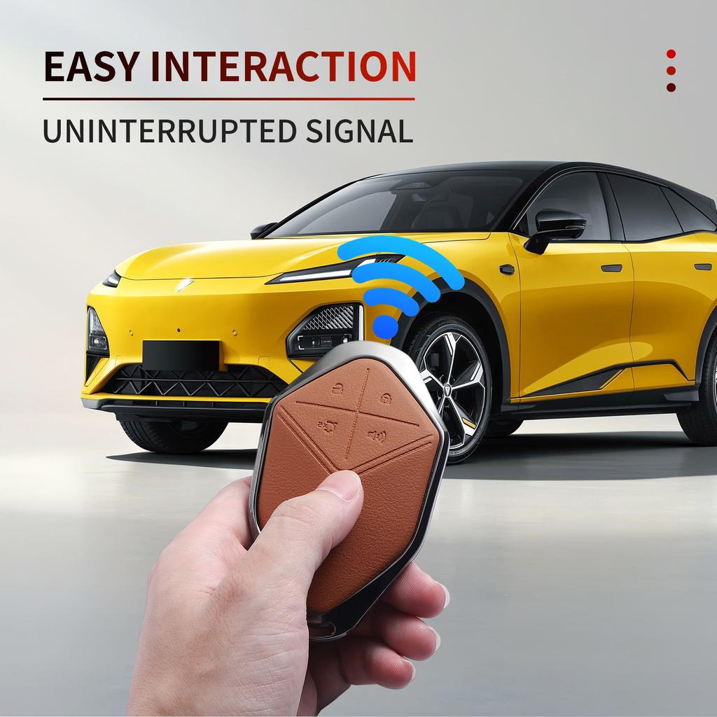 For Changan DEEPAL S07 L07 SL03 S7 G318 S05 Leather Metal Car Smart Key Case Cover Fob Car Protector Key Shell Decor Accessories