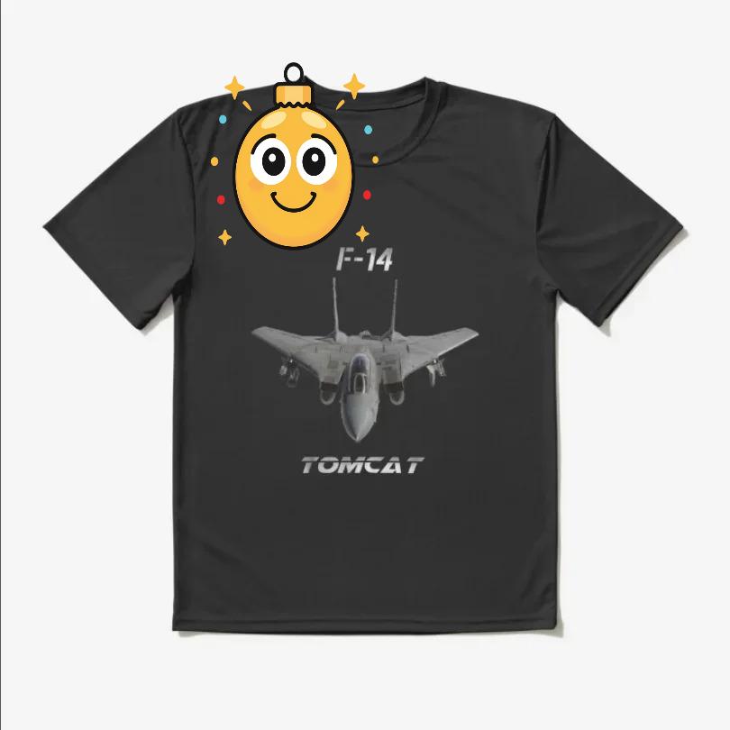 F14 Tomcat Kampfflugzeug T-Shirt 100% Baumwolle Rundhals Sommer Kurzarm Lässig Unisex T-Shirt Größe S3XL