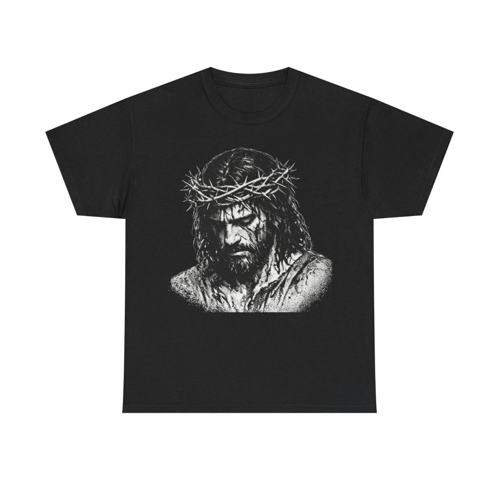 Vintage Jesus Crucifixion T-Shirt, Jesus is King shirt, 90s Graphic Tee L