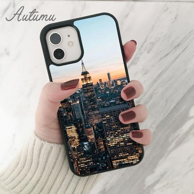 New York City Phone Case for iPhone 11 12 13 14 Pro Max Mini X XR XS SE 2020 5 6S 7 8 Plus Samsung Galaxy S21 S22 Cover Shell