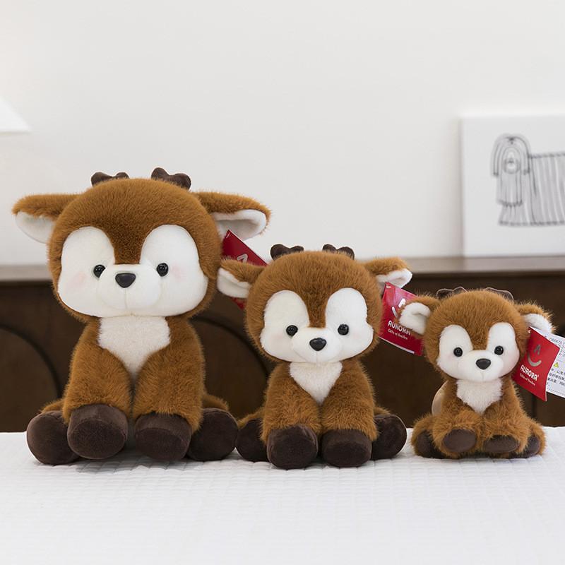 Plush Toy Deer Cute Cartoon Children Birthday Gift Cute Pet Home Doll Decoration