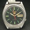 GENUINE VINTAGE SEIKO 5 AUTOMATIC 7019A JAPAN MENS BLACK DIAL WATCH a701903-5 R207-a701903