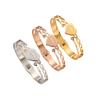 Titanium Steel Color Preserving Bracelet Personalized Heart Shaped Letter Fashionable and Minimalist Bracelet Style Handicraft