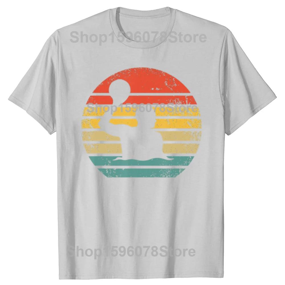 Funny Retro Water Polo Player Vintage Waterpolo Graphic T Shirts Men Women Pure Cotton Humor Tee Shirt Short Sleeve Clothing