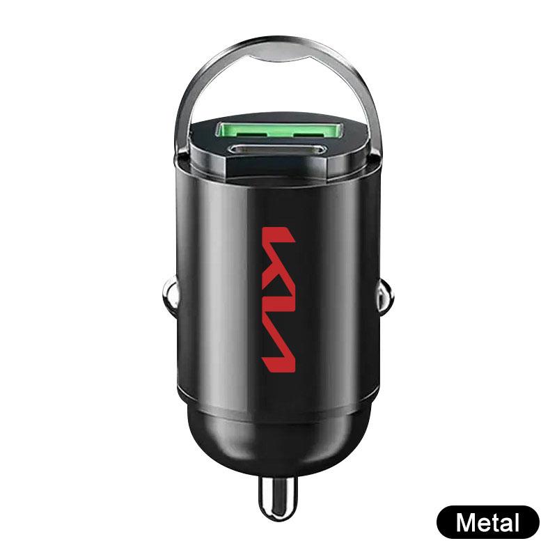 Acessórios para Carro 1 Peça Carregador de Carro Adaptador de Carregamento Rápido Tipo-C USB Para Kia Rio Ceed Sportage Cerato Soul Sorento K2 K5 Flip