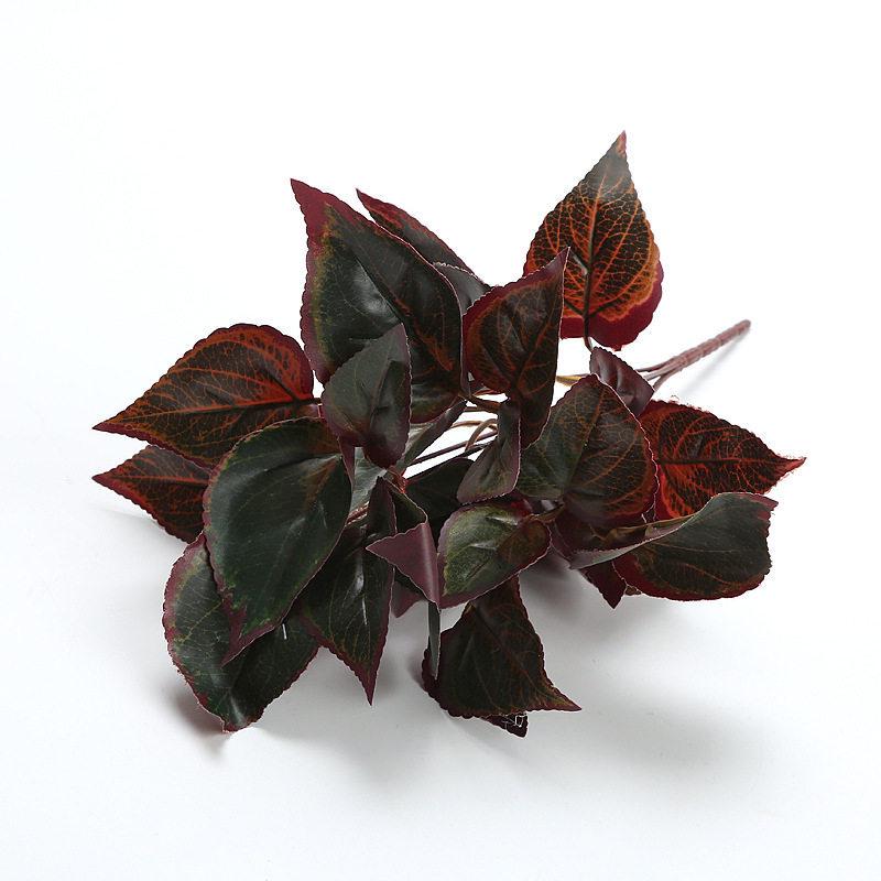 Artificial Pothos & Monstera Leaves Wall Decor for Living Room - Small Potted Greenery Arrangement