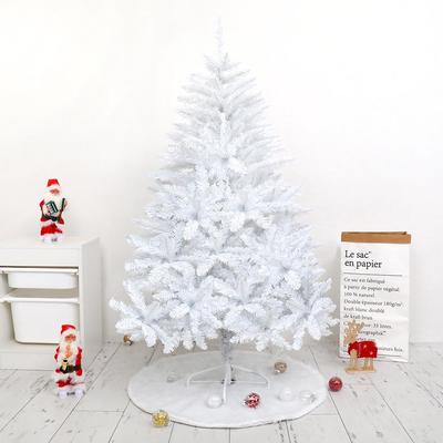 LED Luminous White Christmas Tree with Encrypted PVC and Bullet Head Design