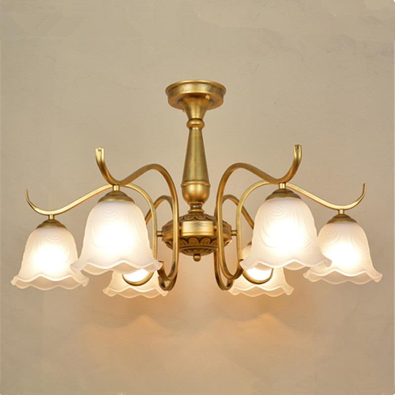Iron Art Paint Retro Chandeliers Living Room Dining Room Study Chandeliers