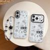 Cute Cartoon Rabbit Double Layer Anti-Fall Phone Case for iPhone 15/14/13/12/11 Pro Max