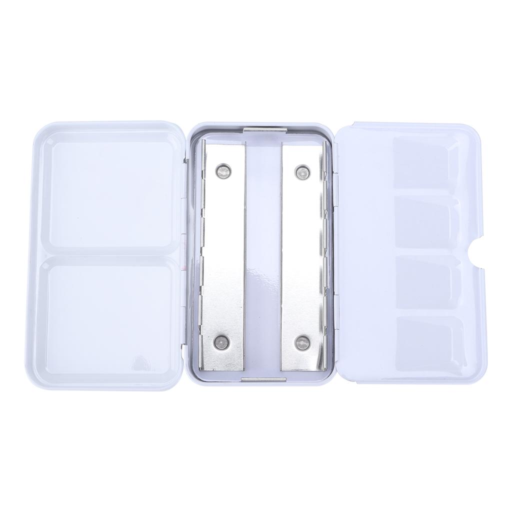 Paint Box Iron Multicolored ThreeFolding Portable Watercolor Packaging Pigment Case