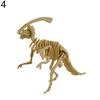 Funny 3D Simulation Dinosaur Skeleton Puzzle DIY Wooden Educational Toy for Kids