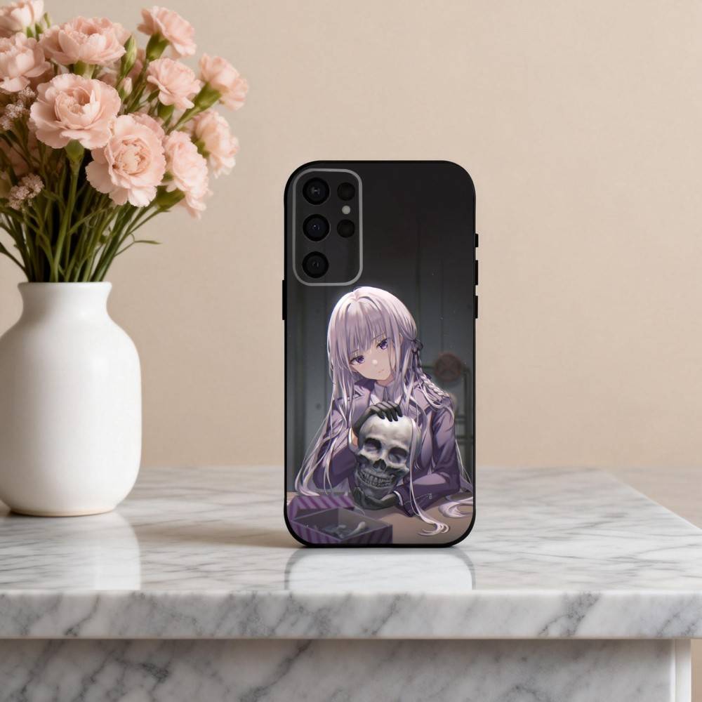 K-Kyoko K-Kirigiri Danganronpa Cute Phone Case For Samsung S25,S24,S21,S22,S23,S30,Ultra,S20,Plus,Others Soft Black Case
