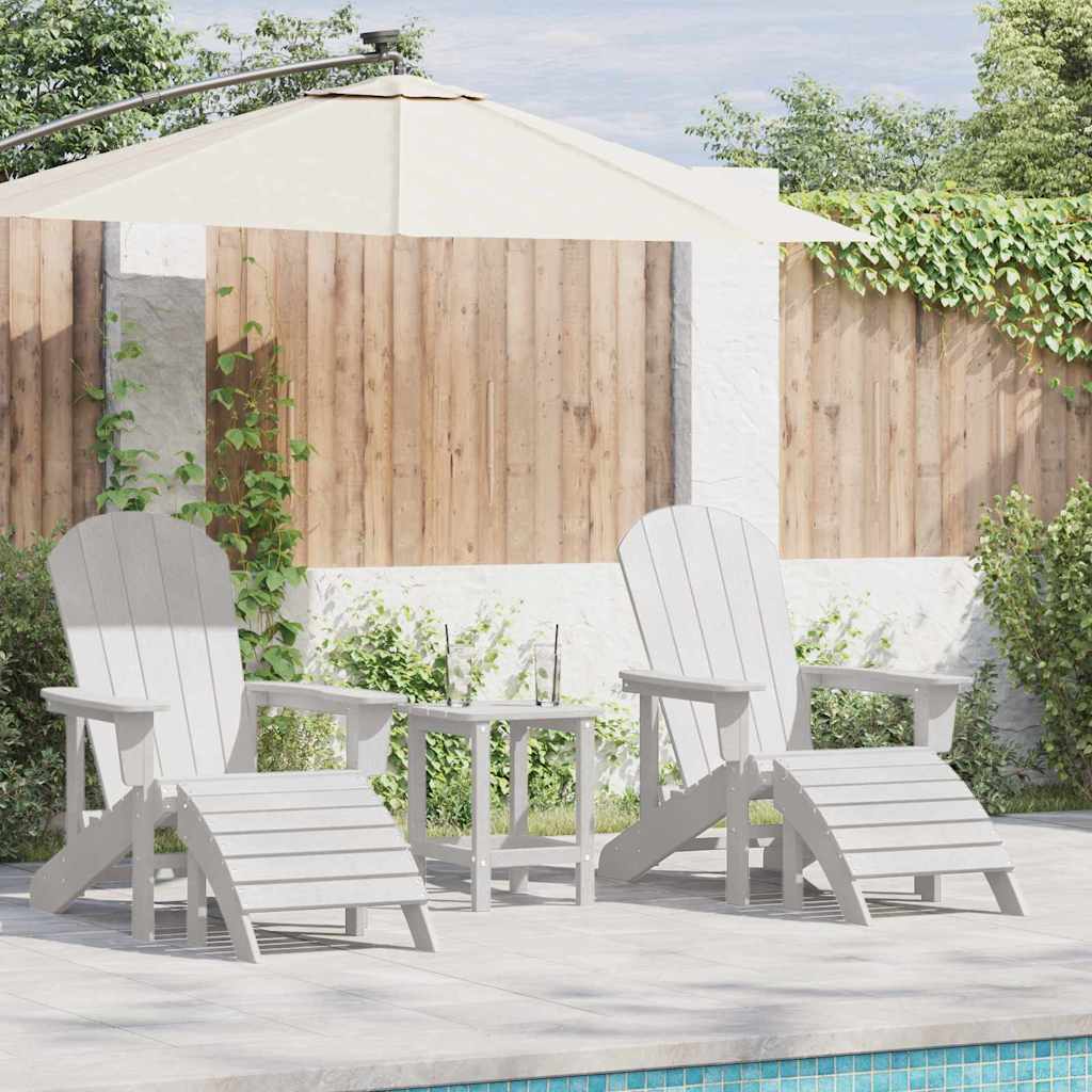 Garden Chair 2 pcs White 83 x 74 x 92 cm Polyethylene