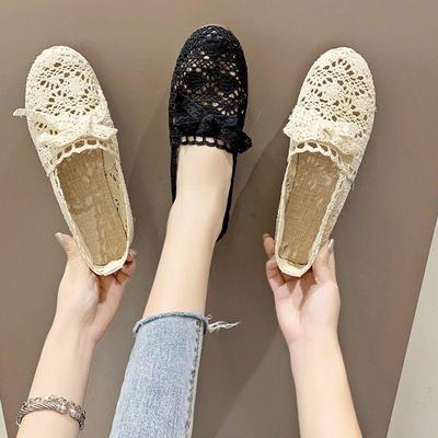 Women Shoes Fisherman Shoes Woman Mesh Breathable Flat Soft Bottom Women Peas Shoes  Womans Shoes  Flats Shoes