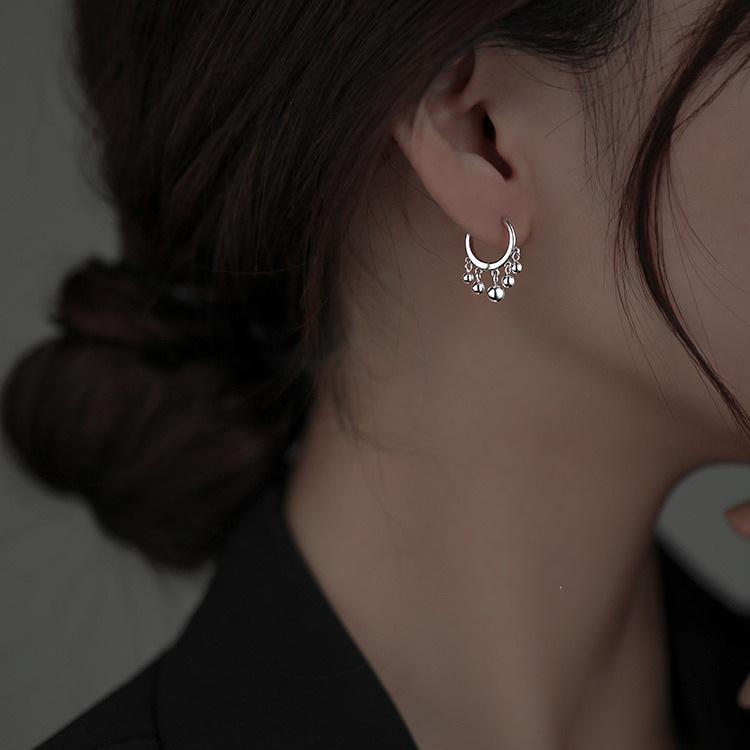 2022 New Style 925 Sterling Silver Needle Tassel Ear Cuff: Women's Niche Summer Stud & Hoop Earrings