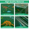 3Pcs Dinosaur Party Tablecloths Plastic Waterproof Oil-proof Reusable Decorative Dinosaur Table Covers for Kid Birthday Party