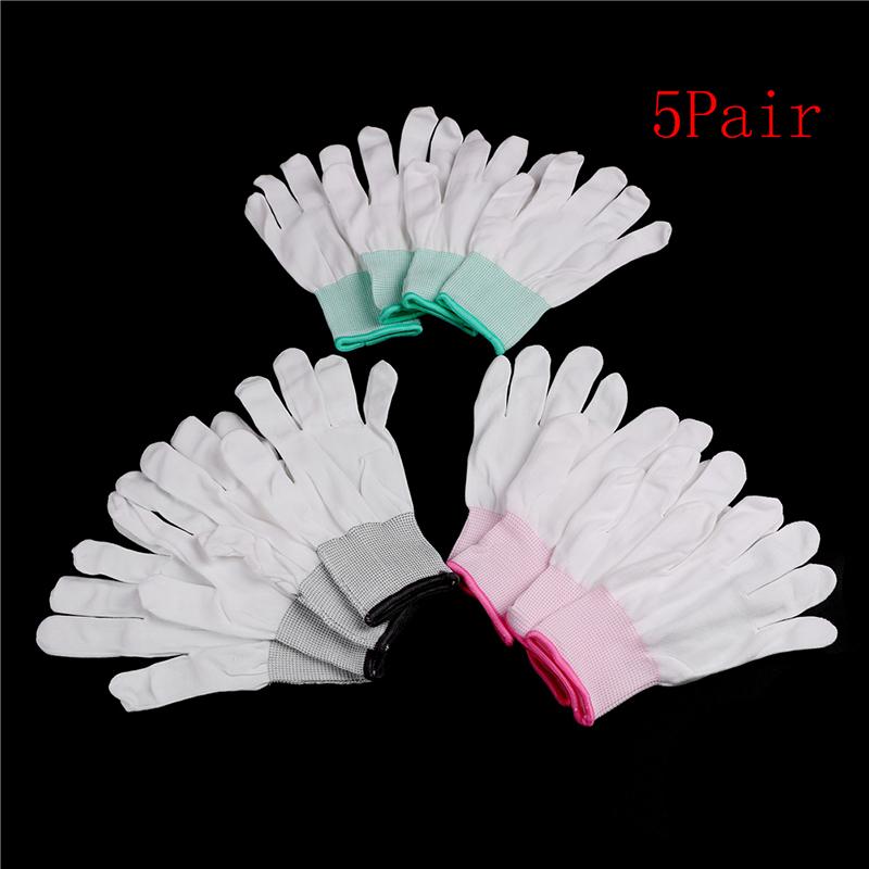5Pair Anti Static ESD Electronic Working Gloves Antistatic Gloves Pu Coated Palm Coated Finger PC Antiskid for Finger Protection