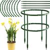 Planting Support Frame Pile Stand Fixing Rod Holder Garden Plant Stakes Fit Most Bushy Plants Hydrangeas Roses Flower Shelf