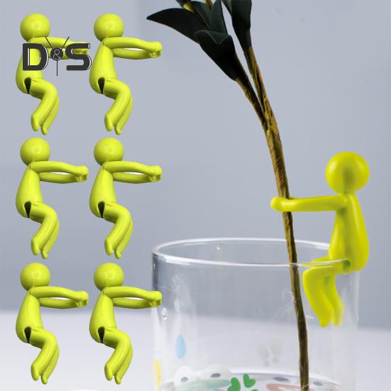 6-teiliger Pflanzenanzuchthalter für Stängel, Sprossen, Triebe, Zweige, Pflanzenstecklinge, Befestigungsclip, für den Innen- und Außenbereich, Gartenpflanzenanzuchtstation