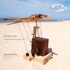 Wooden Manta Ray Dynamic Sculpture Desktop Ornament
