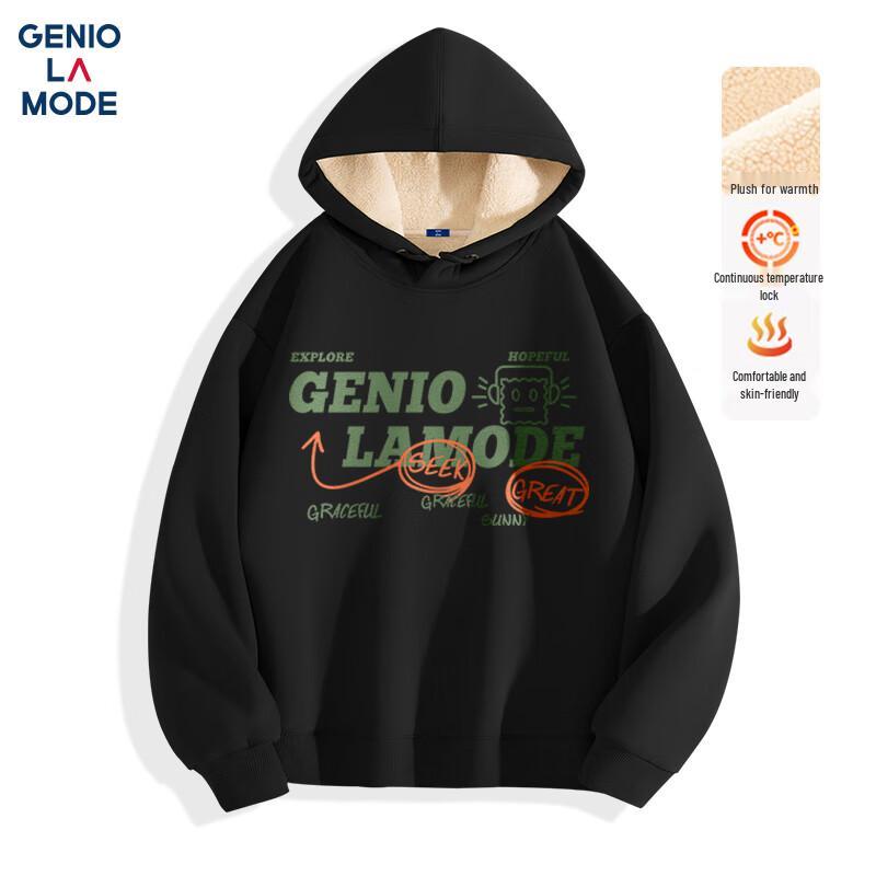 

GENIOLAMODE Men s Winter Heavyweight Fleece Hooded Sweatshirt 3XL