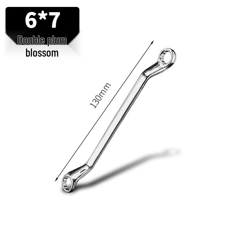 Plum Blossom Dual-Use Double-Head Wrench and Socket Set for Auto Repair