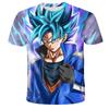 2024 Letní tričko pro kluky Dragon Ball Z 3D potisk Goku Pánská Harajuku móda Krátký rukáv Ležérní top